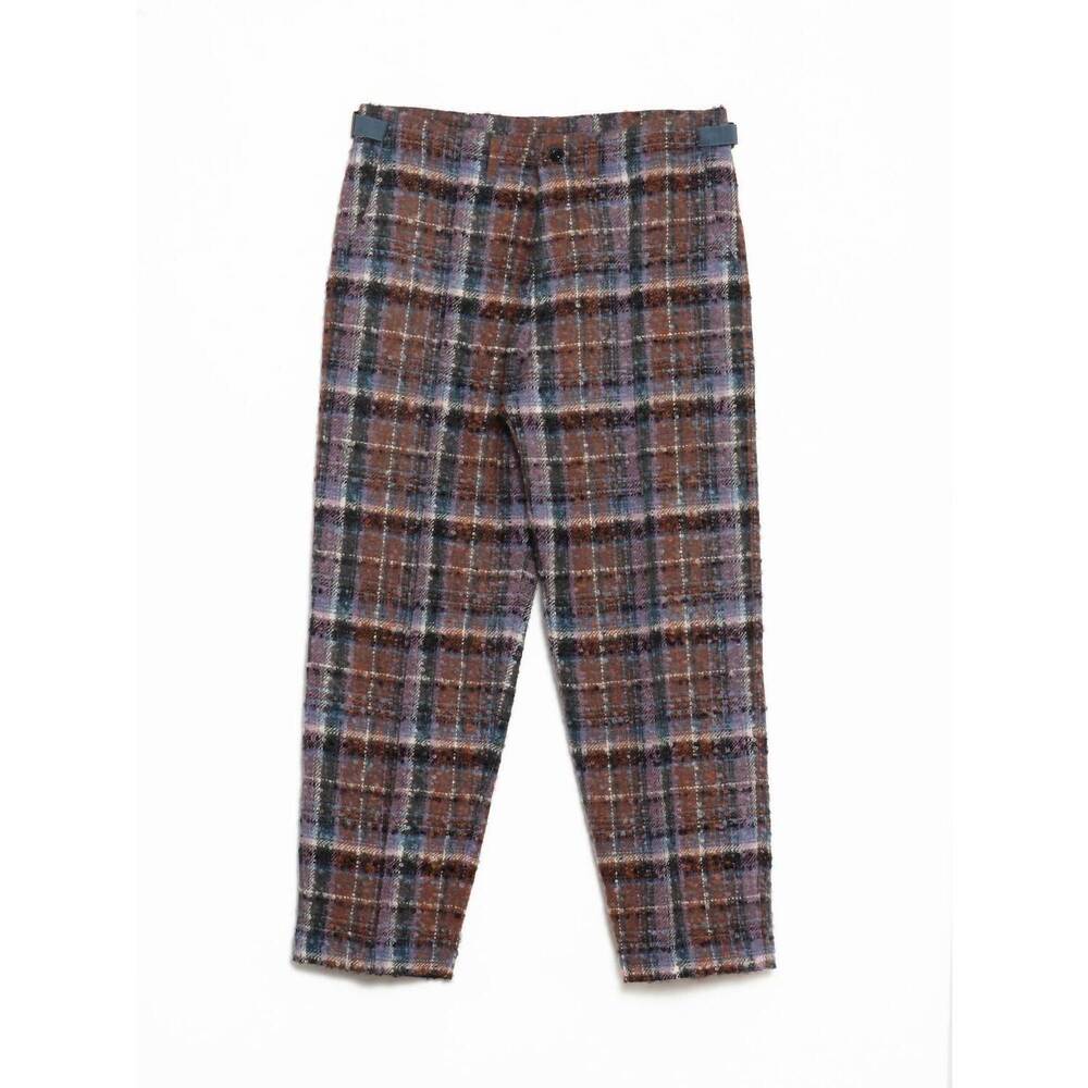 NEW NICHOLAS DALEY men's 70's trouser in purple mohair